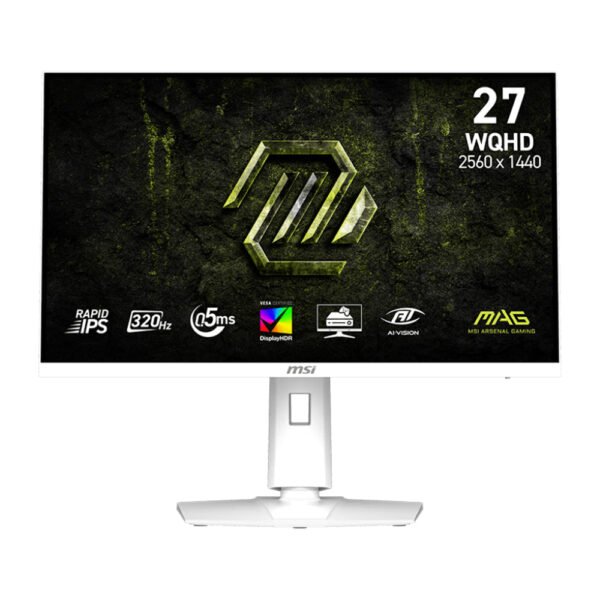 Web_MAG_274QRFW_X32_1.jpg MSI MAG 274QRFW X32 27" WQHD 320Hz Rapid IPS White Gaming Monitor